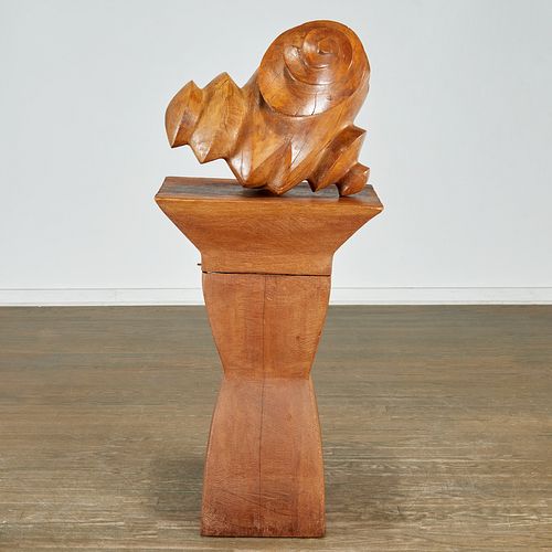 Michael Lekakis, wood sculpture, 1948