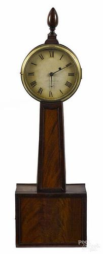 Massachusetts Federal mahogany banjo timepiece,