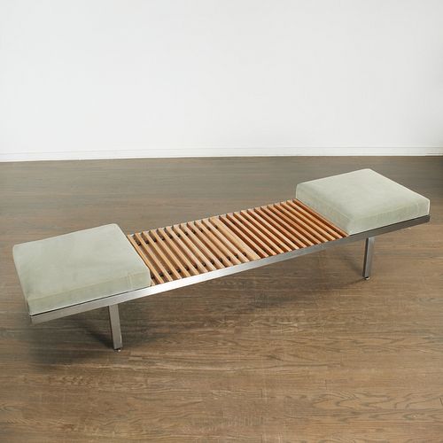 George Nelson, steel and wood “Contract Bench"