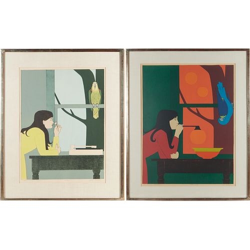 Will Barnett, (2) color lithographs, 1971