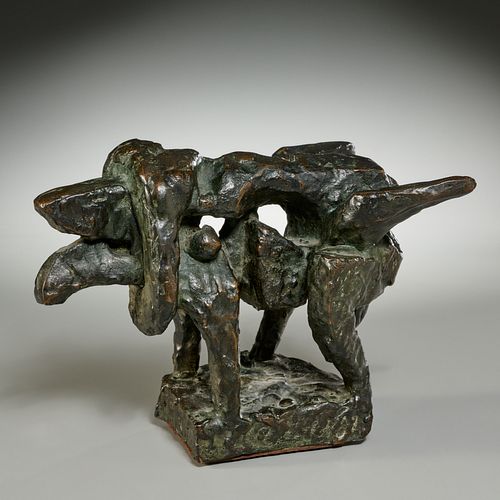 George Koras, bronze sculpture, 1989