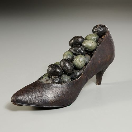 Steve Tobin, bronze shoe sculpture