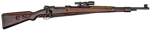 **WWII German K98 Mauser With Siderail Mounted Scope 