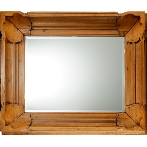 Parish-Hadley, English waxed pine mirror