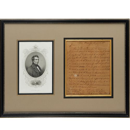 William Henry Harrison, signed autograph letter