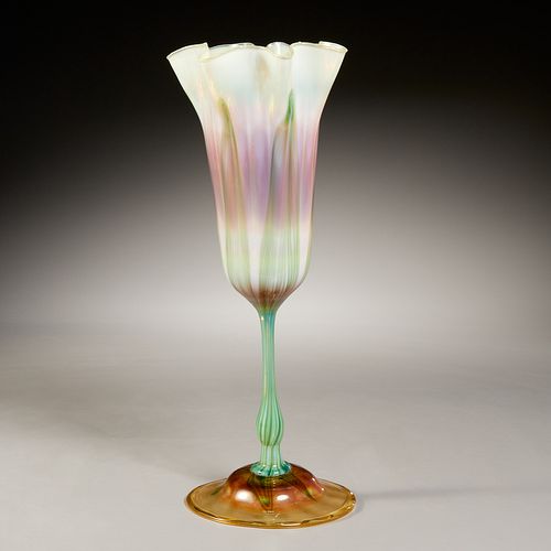 L.C. Tiffany (attrib.), floriform Favrile vase