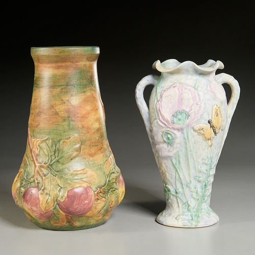 Weller Pottery, (2) vases