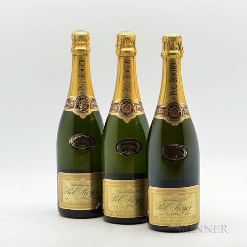 Pol Roger Brut Chardonnay, 3 bottles