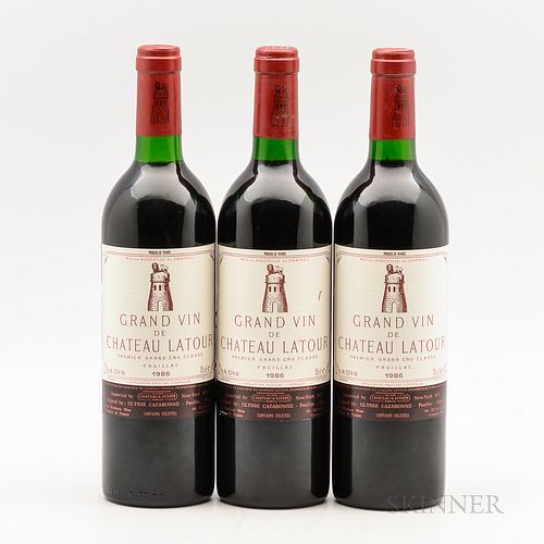 Chateau Latour 1986, 3 bottles