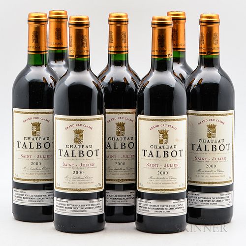 Chateau Talbot 2000, 7 bottles