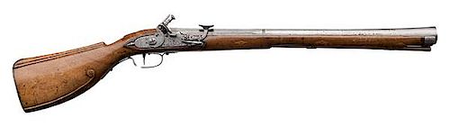 Early German Snaphance Engraved Iron Blunderbuss by Hans Winclar, ca 1700 