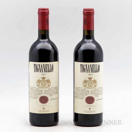 Antinori Tignanello 2004, 2 bottles