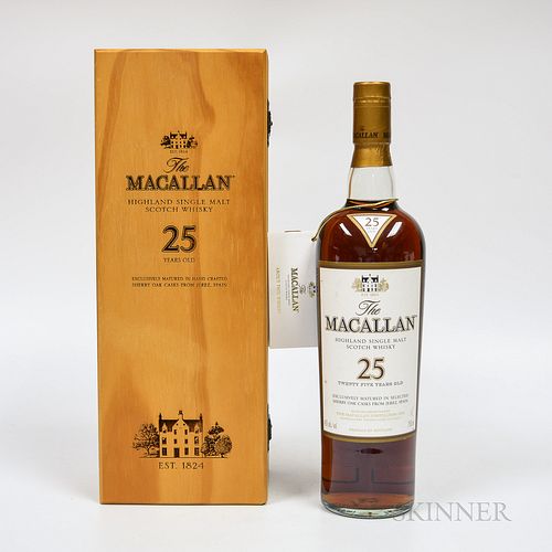 Macallan 25 Years Old, 1 750ml bottle (owc)