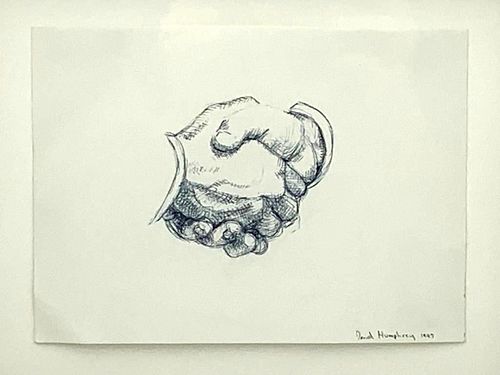 David Humphrey Drawing, Study of Hands 