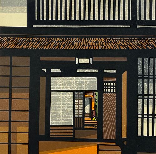 Clifton Karhu Color Woodblock, "Kurama Entrance" 