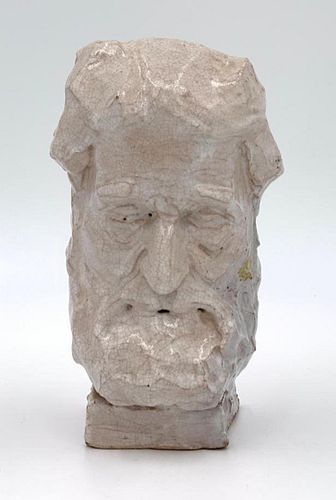 Frank L.Jirouch Glazed Terracotta Head