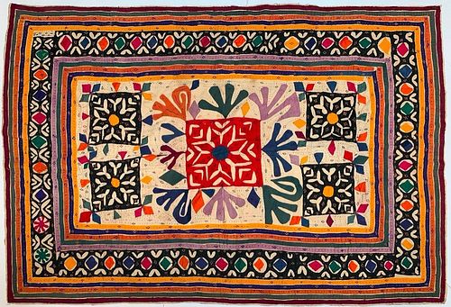 Indian Rajasthani Hand Stitched Textile