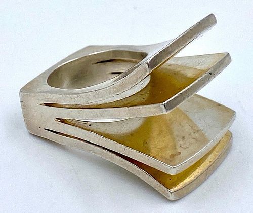 Pekka Piekainen Sterling Silver Modernist Ring