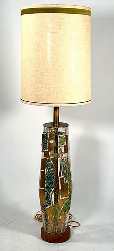 Mid-Century Modern Glass Table Lamp