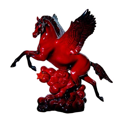 Royal Doulton Prototype Flambe Figurine, Pegasus