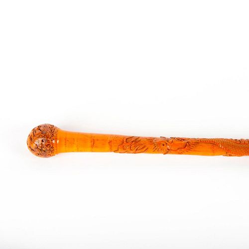 Asian Hand Carved Shaft Dragon Cane