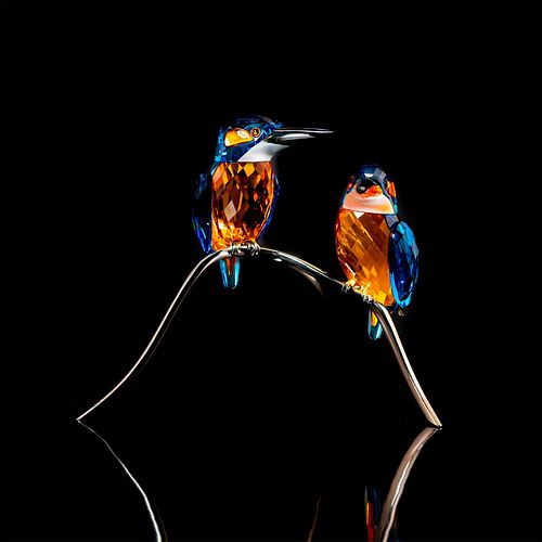 Swarovski Crystal Figurine, Kingfisher Birds