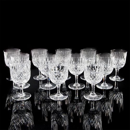 12pc Waterford Normandy Crystal Water Glasses by Thomas Webb