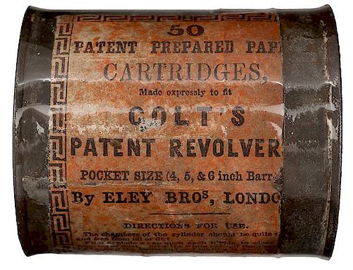 Tin Can Cartridge Packet for Colt Pocket Revolvers 