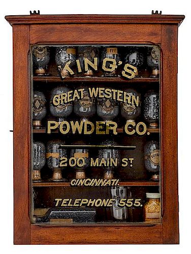 King's Great Western Powder Company Display Cabinet 