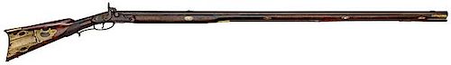 Kentucky Full-Stock Percussion Rifle by F. Sell 