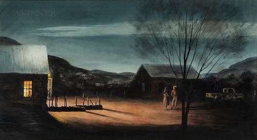 Peter Hurd (American, 1904-1984) Evening in New Mexico