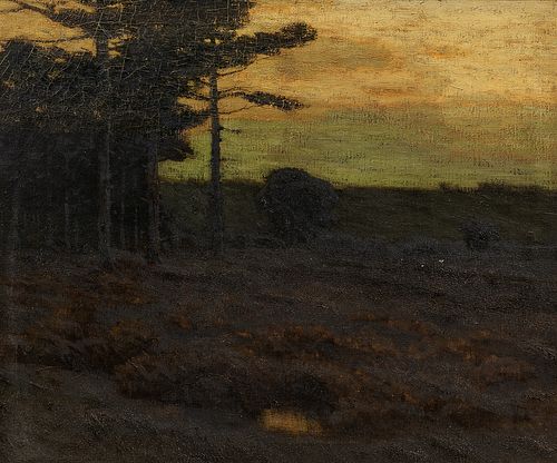 Charles Warren Eaton (American, 1857-1937) Pines at Dusk