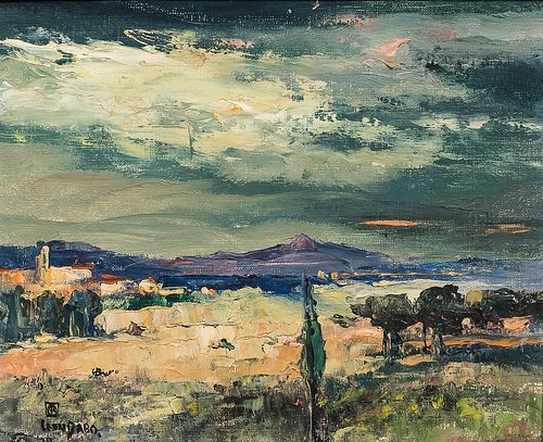 Léon Dabo (American, 1868-1960) St. Tropez