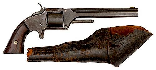 Smith & Wesson Model 2 "Old Model" Revolver Inscribed to Lt. Col. Clancey, 52nd Ohio Infantry with Original Holster 