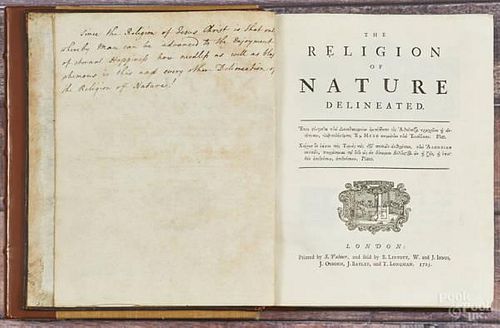 Wollaston, William, The Religion of Nature Deli
