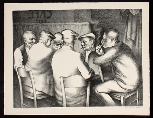 KENNETH ADAMS (1897-1966) PENCIL SIGNED LITHOGRAPH