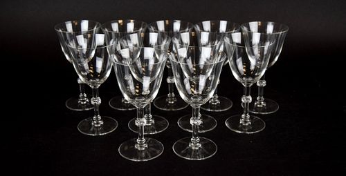 11 Lalique Beaugency Stemware Wine Glasses