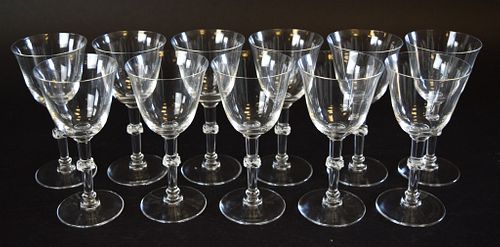 11 Lalique Beaugency Stemware Port Glasses