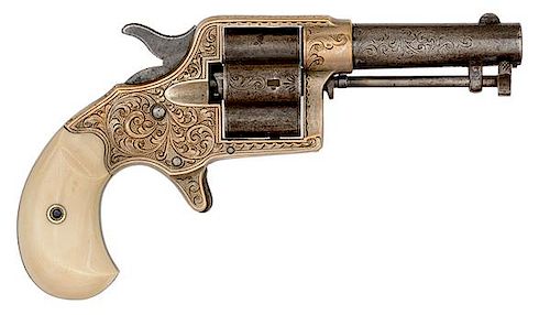 Engraved Colt "Cloverleaf" Revolver 