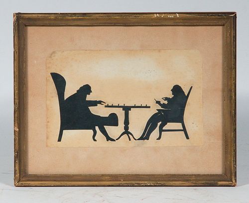 HUMOROUS EARLY 19TH C. SILHOUETTE