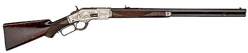 Winchester Model 1873 Factory Engraved Deluxe Rifle 