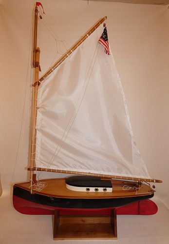 OLD WOOD MODEL OF A WHALING SHIP