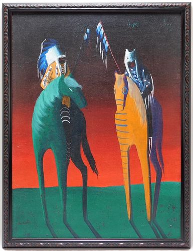 Raymond Nordwall Modern Native American Painting