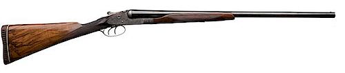 ** W.C. Scott Finely Engraved Side-by-Side Hammerless Shotgun 