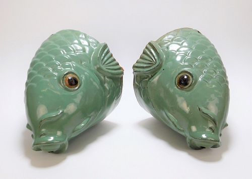 PR Chinese Pottery Fish Head Fountains