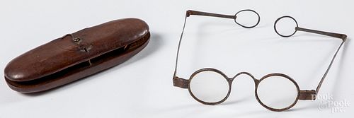 Early spectacles with maple case