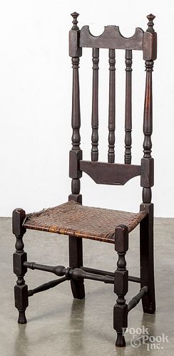 New England banisterback side chair, mid 18th c.