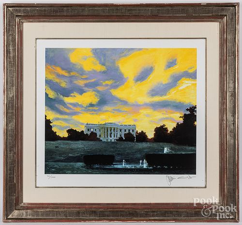 Jamie Wyeth signed print, Dawn, White House
