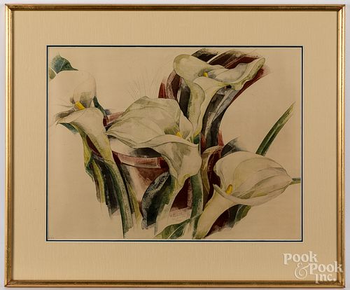 Charles Demuth collotype, Calla Lilies
