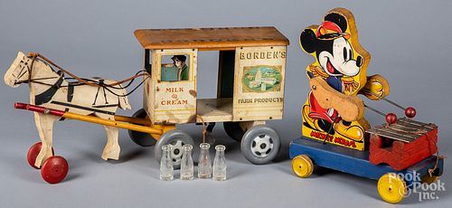 Borden's Milk & Cream Farm Products wagon, etc.